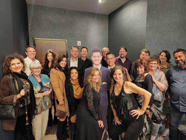 In Concert for Cancer Backstage with Michael Buble