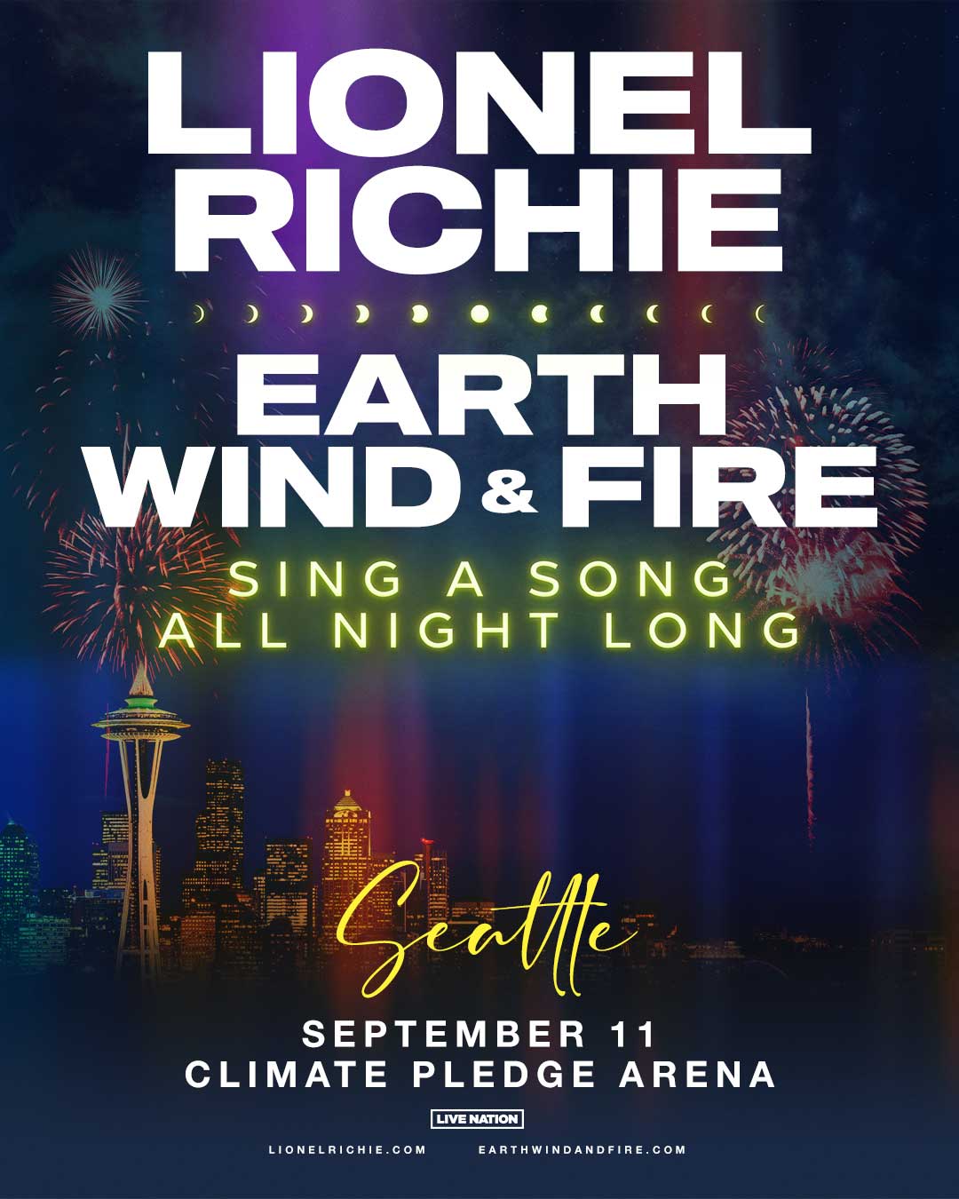 In Concert for Cancer Backstage featuring Lionel Richie and Earth, Wind & Fire