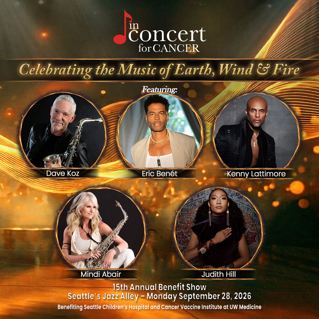 In Concert for Cancer September 2026 at Jazz Alley in Seattle